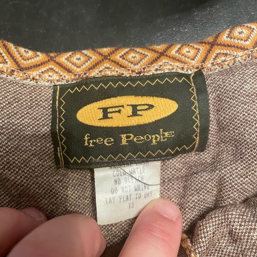 RARE Vintage MCM Free People Zip Front Skirt from Early ‘90s When Made in USA - Picture 5 of 8